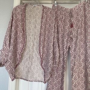 PJ Salvage Loungewear Shrug and Bottoms